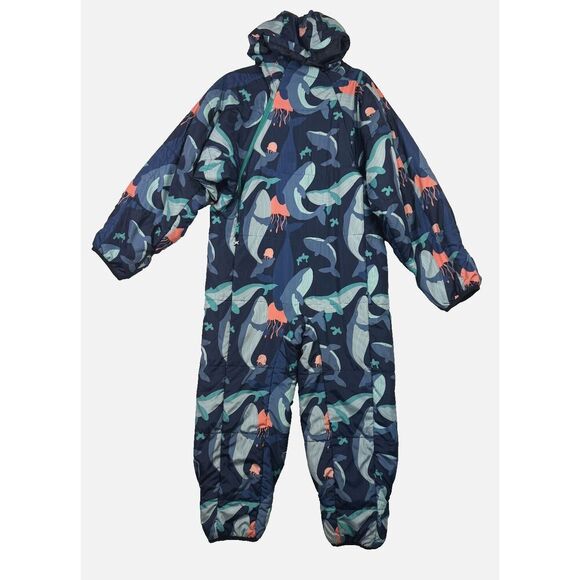 Selk’ Bag Kids Wearable Sleeping‎ Bag WHALES Large Camping Outdoor Water Res - Picture 1 of 10